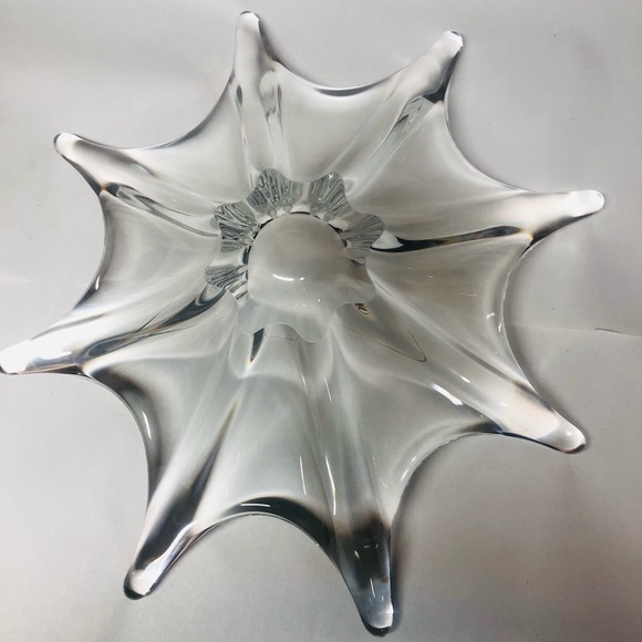 BACCARAT STELLA STARFISH LARGE DISH BOWL DISCONTINUED HEAVY BEAUTIFUL UNIQUE - Picture 1 of 13